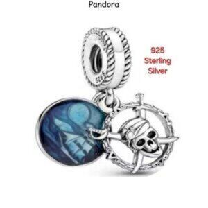 Pandora Disney Sterling Silver Pirates of the Caribbean Dangle Bracelet Charm